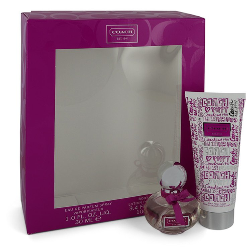 Coach Poppy Flower by Coach Gift Set -- 1 oz eau De Parfum Spray + 3.4 oz Body Lotion