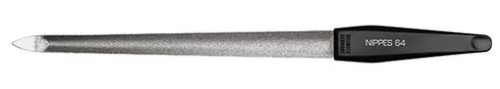 Nippes Saphir-Formnagelfeile abgerundet grob/fein, 19 cm