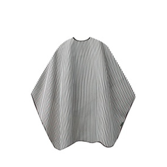 T.D. Barber Cape schwarz/weiß gestreift